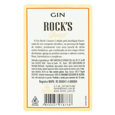 GIN ROCKS SUNSET DOCE 1L 360-3