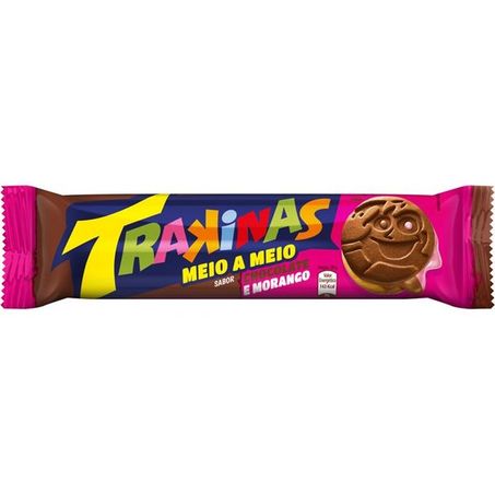 Biscoito Trakinas Chocolate E Morango 126G