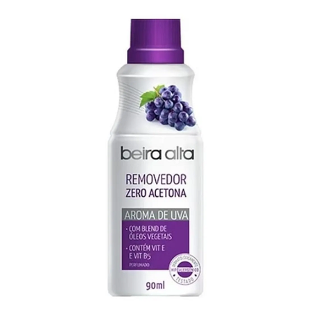 REMOVEDOR ESMALTE BEIRA ALTA ZERO ACETONA 90ML