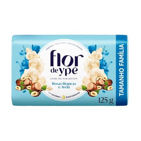 Sabonete flor de ype 125g rosa brancas/a