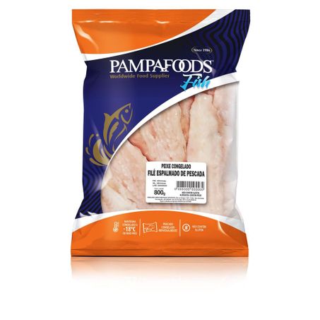 Filé de peixe pampafoods pescada congelado 800g