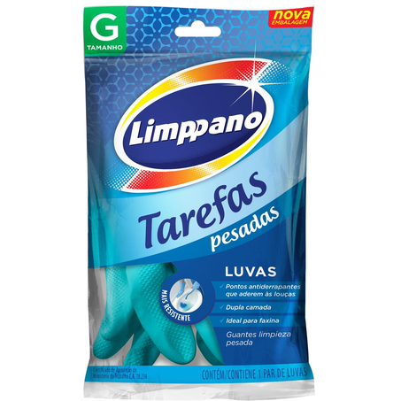 Luva Tarefas Pesadas Limppano Tam. G