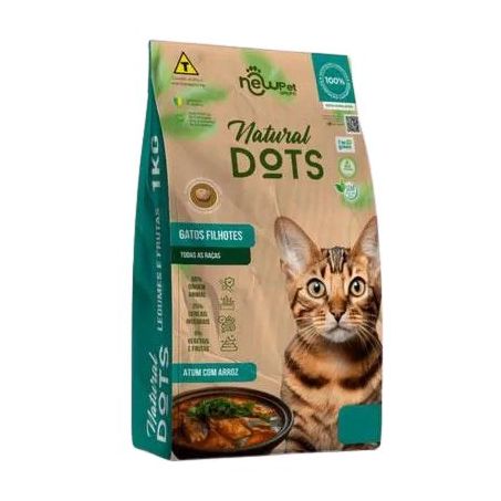 Racao gatos filhotes natural dots 1kg