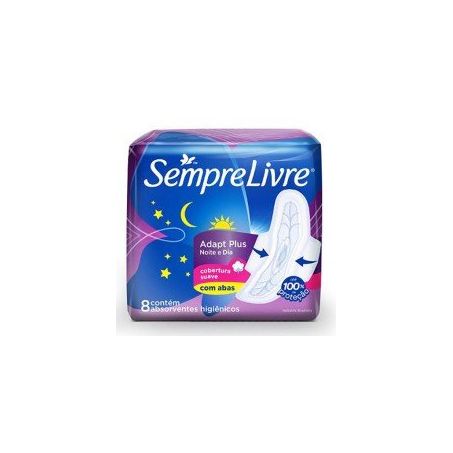 ABSORVENTE COM ABAS NOITE E DIA SECA SEMPRE LIVRE ADAPT PLUS