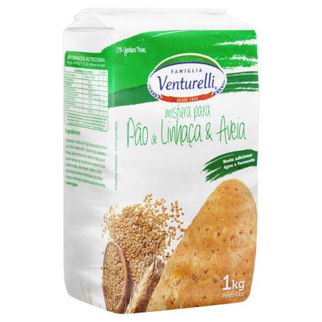 Mistura Pronta Venturelli Para Pão Linhaça e Aveia 1kg 
  360-1