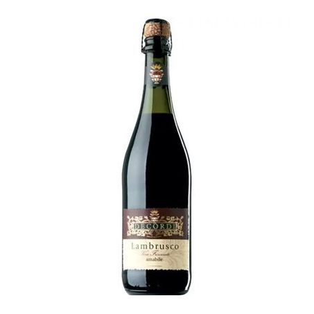 Vinho Tinto Italiano Decordi Lambrusco Amabile Garrafa 750ML
