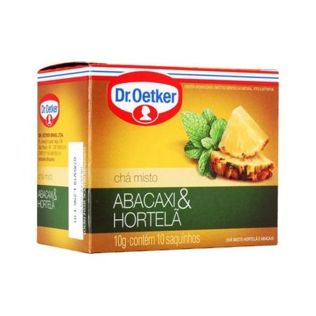 CHA DR OETKER 10G ABACAXI & HORTELA