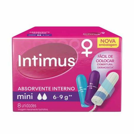 Absorvente interno mini intimus c/8un