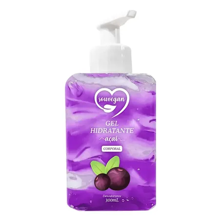 GEL IDRATANTE SOUVEGAN CORPO AÇAÍ 300ML