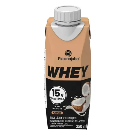 Bebida láctea piracanjuba 250ml zero lactose sabor coco