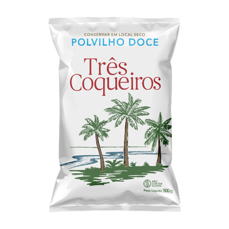 POLVILHO TRÊS COQUEIROS 500G DOCE