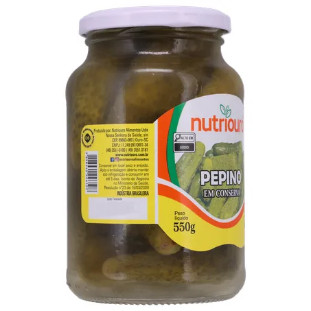 Pepino em Conserva Nutriouro 300G 360-31