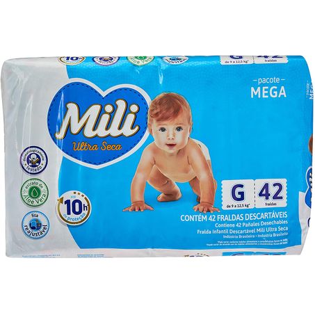 Fralda mili mega ultra seca g c/36