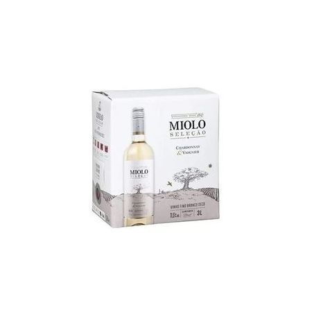 Vinho seleção chardonnay e viognier miolo bag 3l