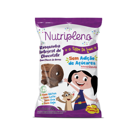 LUNA ROSQUINHA INT CHOCO S/ZERO 30G -NUTRIPLENO