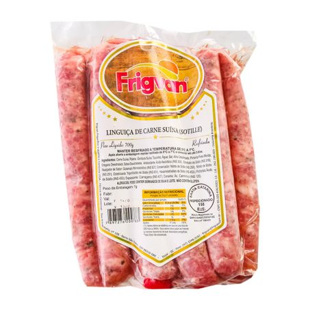 LINGUICA SUINA PERNIL FRIGVAN 600G