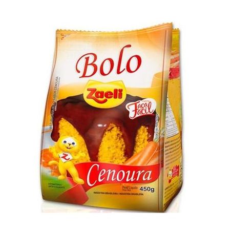 Mistura para bolo zaeli cenoura 450g