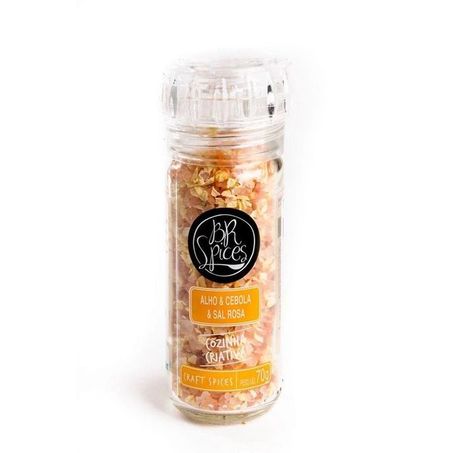 Moedor de temperos br spice alho, cebola e sal rosa 70g