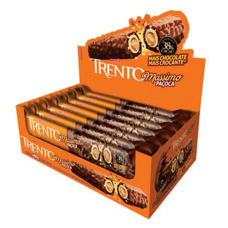 Chocolate barrinha trento pcc/16x30g massimo pacoca
