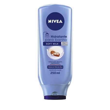 Locao hidra nivea 250ml soft milk