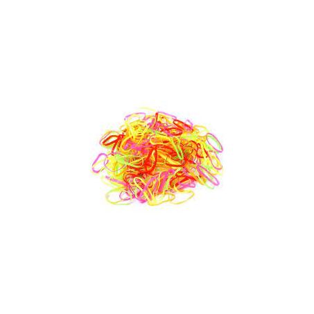 Elástico para cabelos bellesa silicone fluorescente ref.747