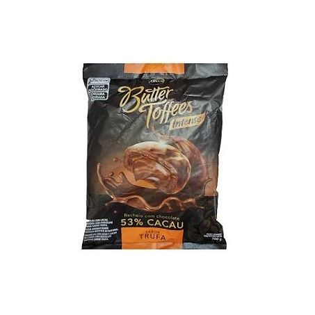 Bala arcor butter toffees intense trufa 53% cacau 90g