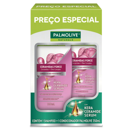 KIT PALMOLIVE CERAMIDAS SHAMPOO 350ML + CONDICIONADOR 350ML