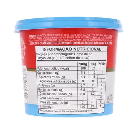 Creme De Queijo Ricota Light President 380G 360-17