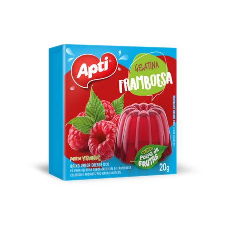 PO P/GELATINA APTI FRAMBOESA 20 G                 