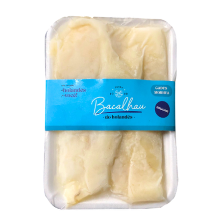 Bacalhau Porto Lascas Dessalgado Gadus Morhua 500g