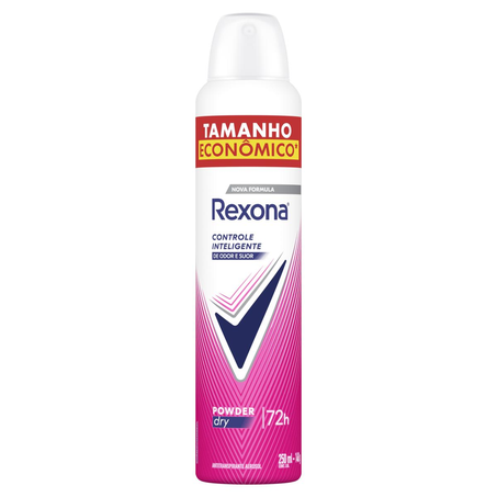 Desodorante Aerossol Rexona 250ml - Feminino - Powder Dry - Leve Mais, Pague Menos