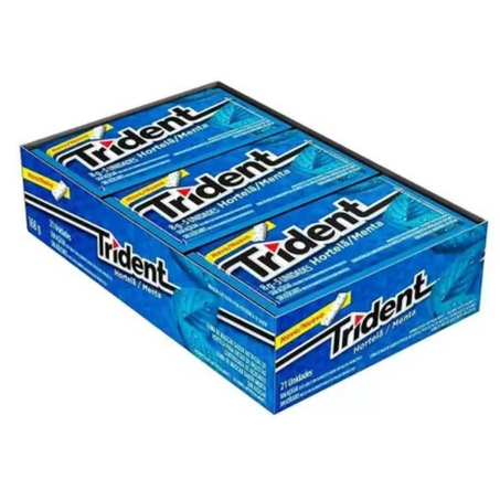 Chicle trident pcc/21un 5s hortela