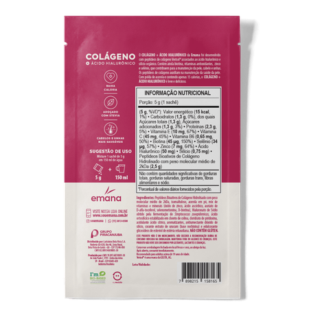 SACHE COLÁGENO + ÁCIDO HIALURÔNICO LARANJA COM ACEROLA 5G - EMANA 360-1