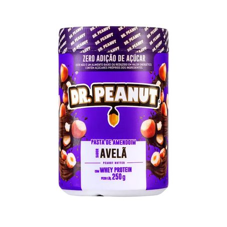 Pasta de Amendoim com Whey Protein Avelã Dr Peanut 250g