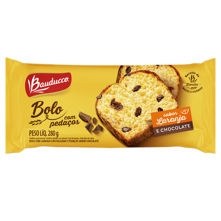 Bolo bauducco com pedaços de chocolate s