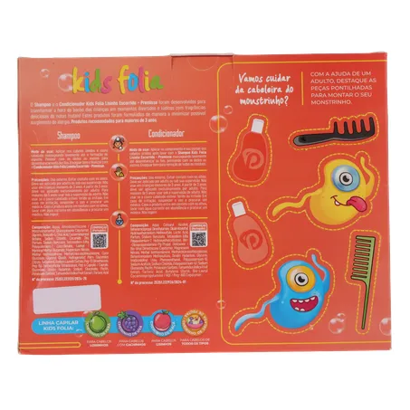 Kit infantil premisse lisos shampoo 400ml + condicionador 400ml 360-2