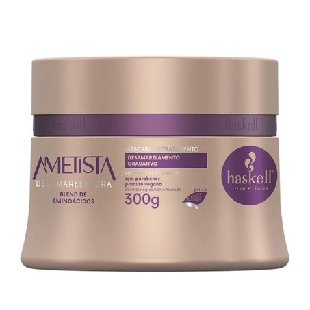 MÁSCARA DE TRATAMENTO HASKELL AMETISTA DESAMARELADORA 300G