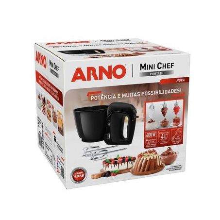 BATEDEIRA ARNO MINI CHEF PORTATIL 400W 127