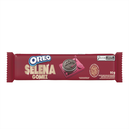 Biscoito oreo selena gomes choco,canela e leite cond 90gr.