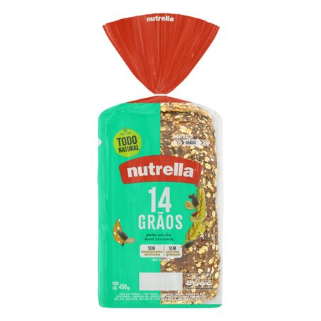 Pão integral 14 grãos nutrella