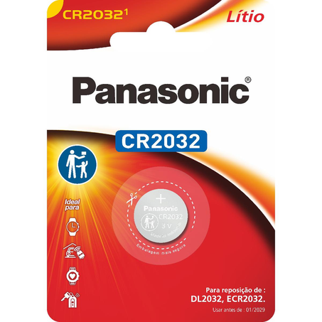Bateria Panasonic Lithium - 2032 - Ref. CR2032/1B100