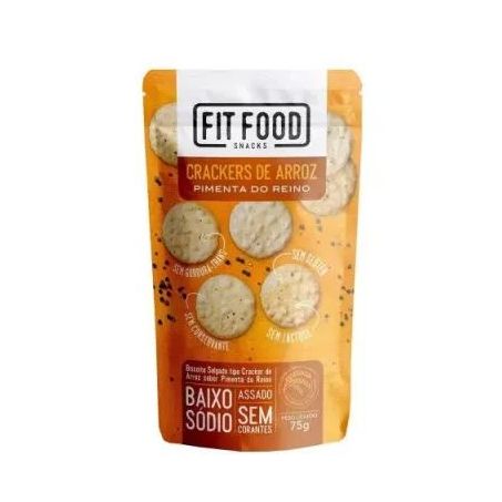 BISC.CRACKERS DE ARROZ FIT FOOD PIMENTA DO REINO