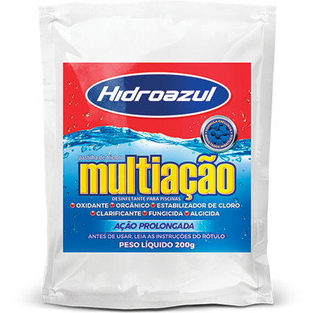 Pastilha multiacao cloro hidroazul 200g*