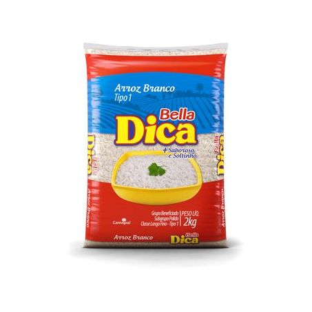 Arroz Bella Dica L.fino T1 Pct 2KG
