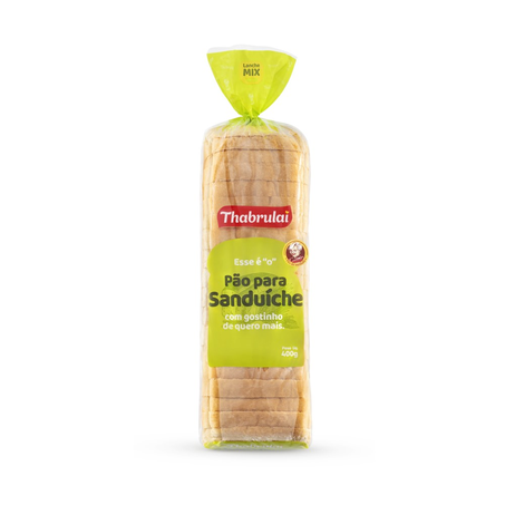 Pão De Sanduíche Thabrulai 400G