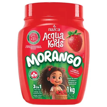 Creme hidra inf morango acqua kids 1kg