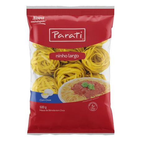 Macarrão de sêmola com ovos ninho largo parati