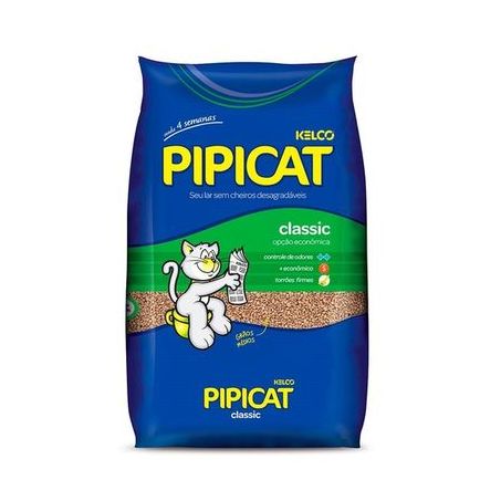 Areia p/gato pipicat classic 12kg