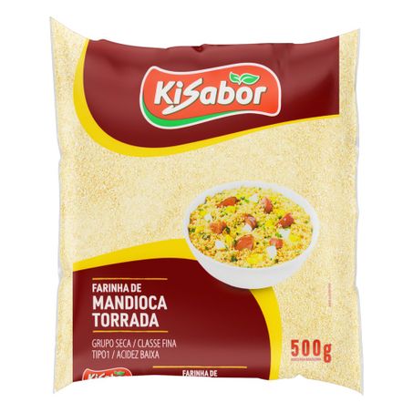 FARINHA MANDIOCA TORRADA KISABOR 500G