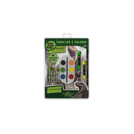 LIVRO SUPER COLOR PACK DINOSSAUROS                